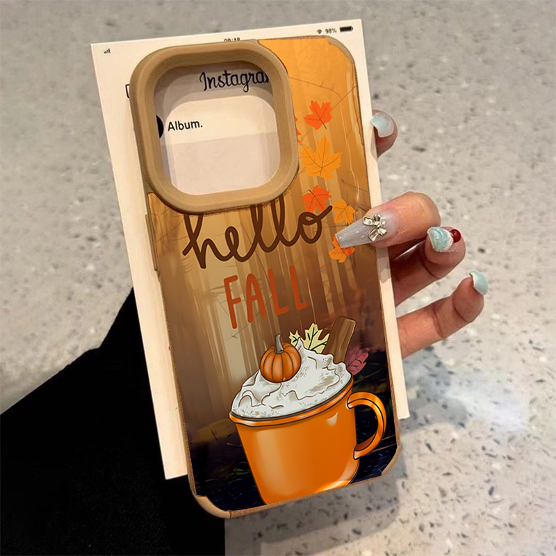 Coffee X - Ретро-чехол для телефона с кленовым листом