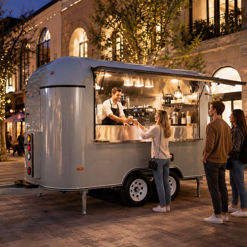Мобильный фудтрак с полностью  – обзор и цена Coffee Equipment Usa