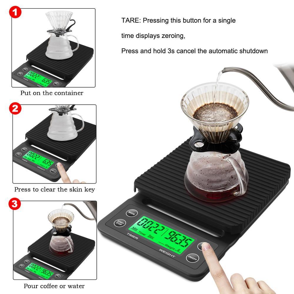 Электронные кухонные весы для  – обзор и цена Scale Drip Timer