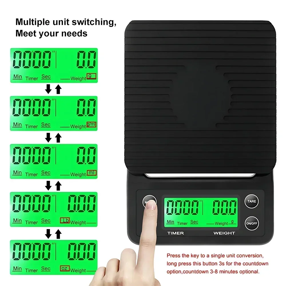 Кухонные весы для кофе с тайме – обзор и цена Scale Drip Timer