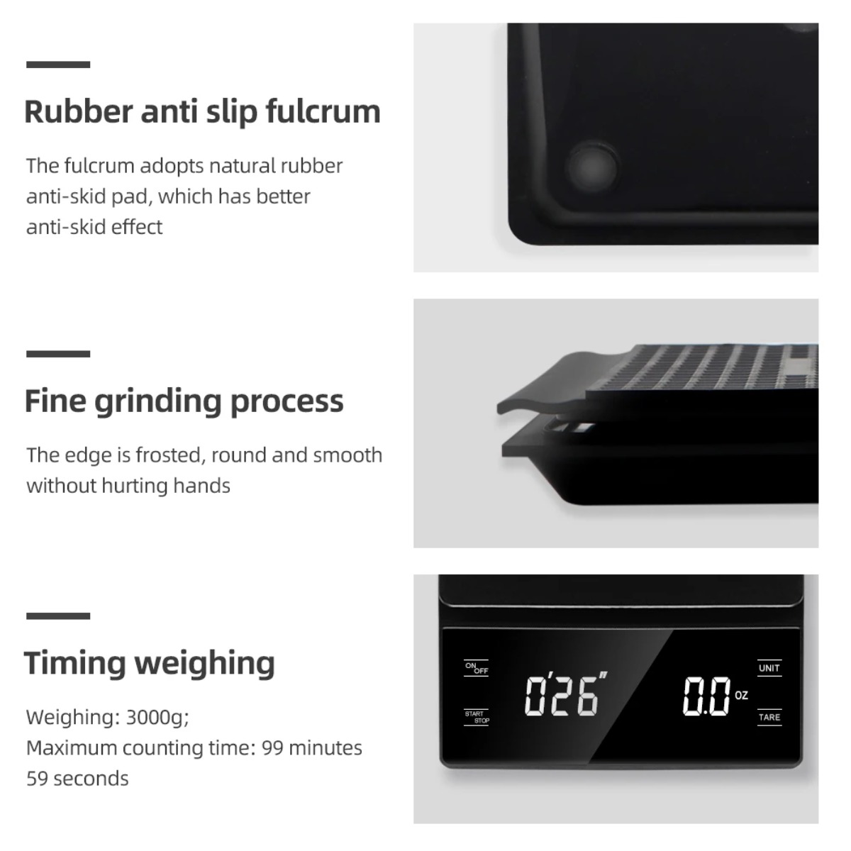 Цифровые весы для кофе 3 кг с  – обзор и цена Scale Drip Timer