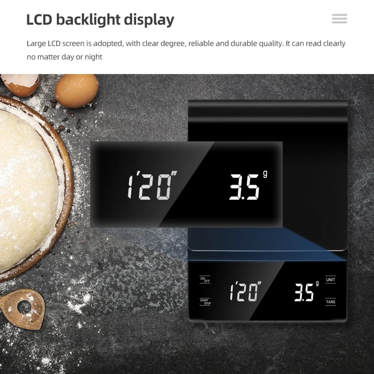 Цифровые весы для кофе 3 кг с  – обзор и цена Scale Drip Timer