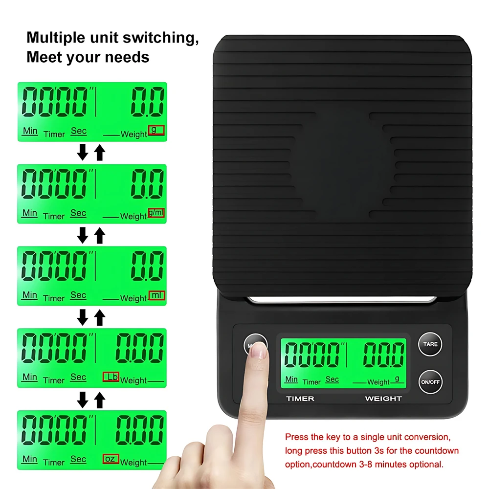 Капельные весы для кофе 3/5 кг – обзор и цена Scale Drip Timer